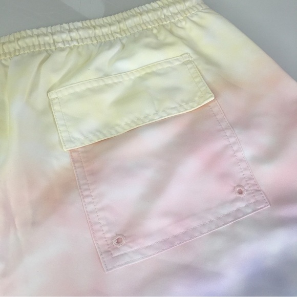 New ABERCROMBIE & FITCH Mens XL Cabana Swim Trunks Rainbow Ombre Pride - Picture 11 of 15